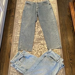 Relaxed Blue Jeans, Lee Jeans, 3 Pair.